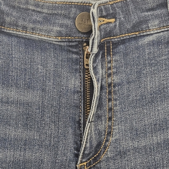 40 KUT FROM THE KLOTH ANKLE SKINNY DISTRESSED JEANS WOMEN'S SIZE 12 - Picture 9 of 13